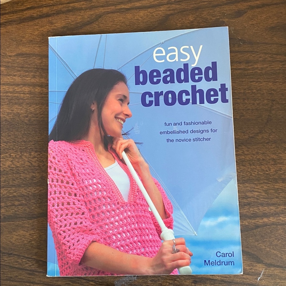 “Easy Beaded Crochet” Book 30 Designs & Patterns Novice Crochet Softcover 2006